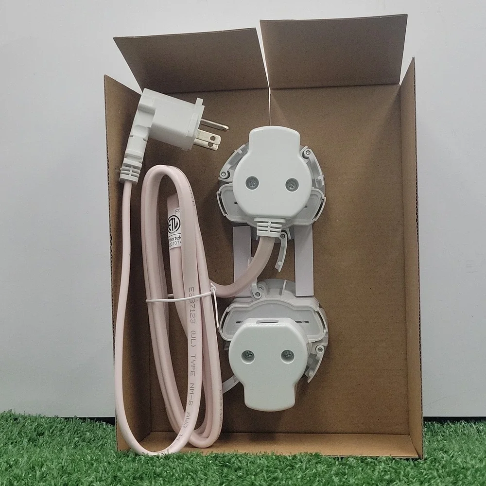 New Sanus Vuepoint In-Wall Cable White Kit Hides TV Power Cord and Cables